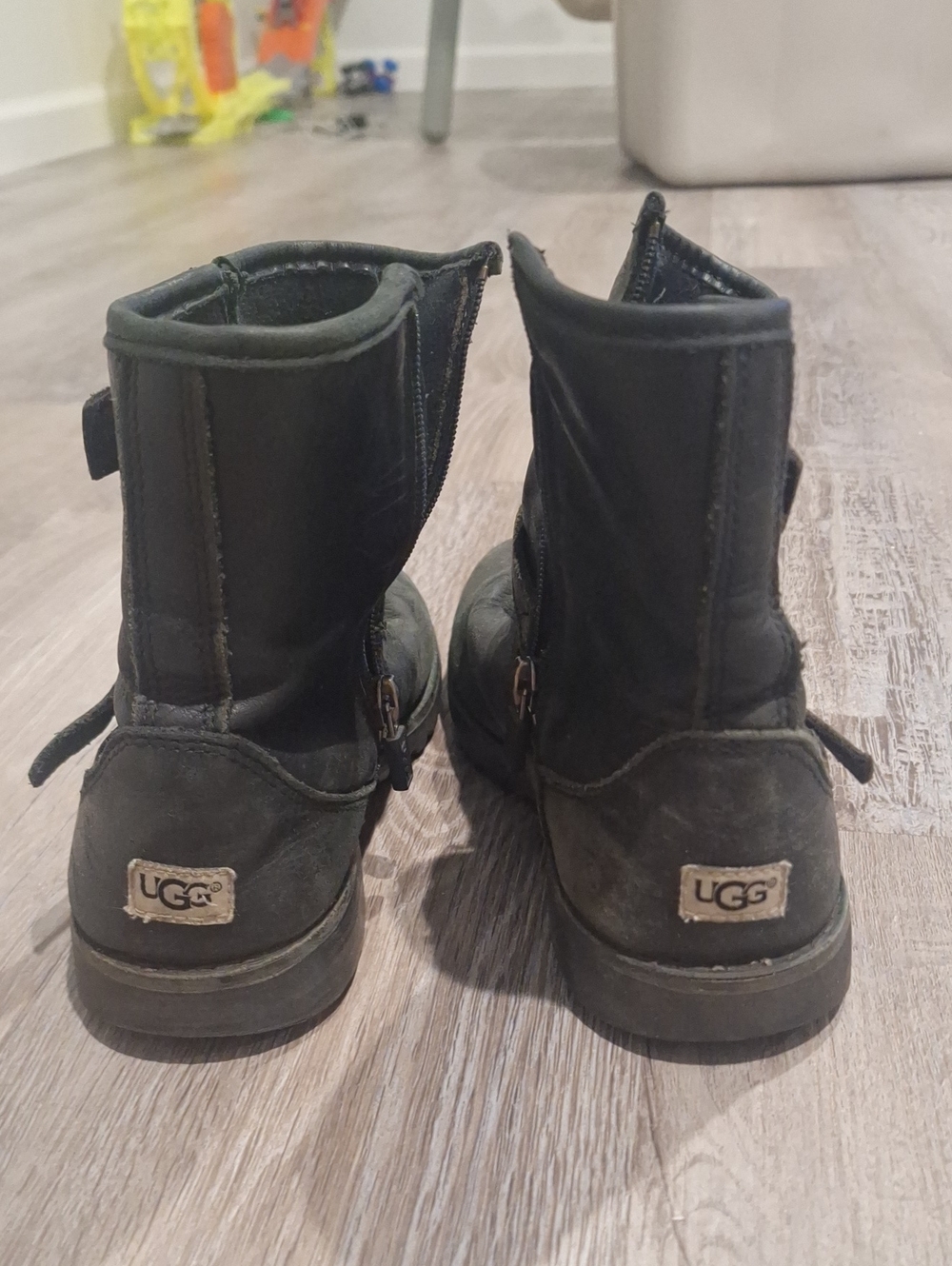 UGG Black Short Zip Boots
